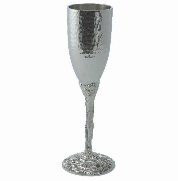 HAMMERED CHAMPAGNE GLASS 8¼