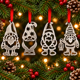 GNOME DE NOËL ENSEMBLE DE QUATRE  2½" H - #324ABCD