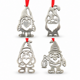 GNOME DE NOËL ENSEMBLE DE QUATRE  2½" H - #324ABCD
