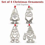 GNOME DE NOËL ENSEMBLE DE QUATRE  2½" H - #324ABCD