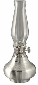 BRUSHED/CHASED OIL LAMP 9½" H - #1440